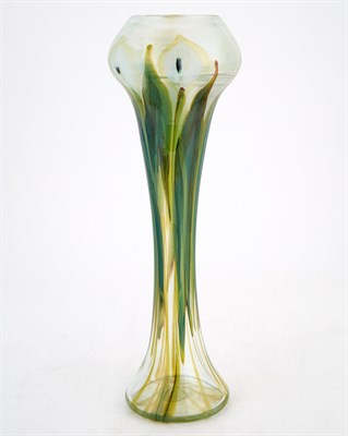 Lot 195 - Tiffany Blown Favrile Glass Calla Lily...