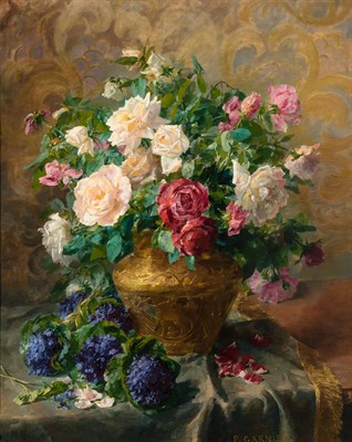Lot 71 - Pierre Garnier French, 1847-1937 Roses Signed...