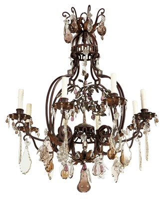 Lot 425 - French Wrought-Iron, Silvered-Metal and Glass...