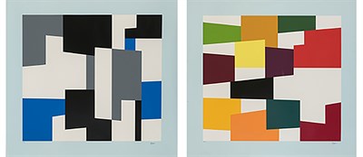 Lot 124 - Yaacov Agam (b. 1928) COMPOSITIONS Two color...