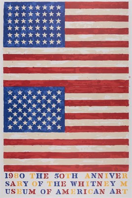 Lot 128 - Jasper Johns (b. 1930) TWO FLAGS (WHITNEY...