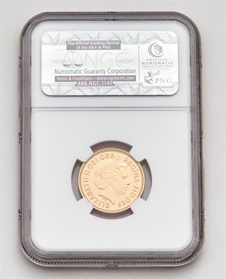 Lot 81 - India 2013 Gold Sovereign NGC Beautiful 2013...