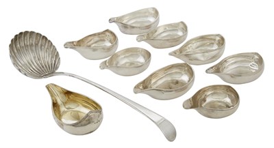 Lot 1008 - Group of Nine George III Sterling Silver Pap...