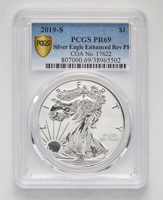 Lot 45 - United States 2019-S Silver Eagle Enhanced...