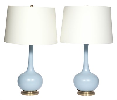 Lot 19 - Pair of Christopher Spitzmiller Style Ceramic...