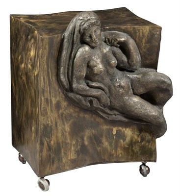 Lot 250 - Philip and Kelvin LaVerne Figural Cube Table...