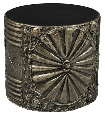 Lot 252 - Adrien Pearsall Brutalist Resin Drum-Form Side...
