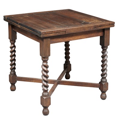 Lot 256 - Oak Draw-Leaf Table Height 29 3/4 inches,...