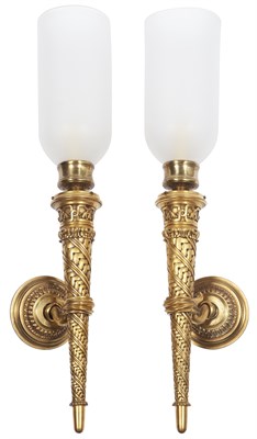 Lot 4 - Pair of Neoclassical Style Gilt-Bronze...