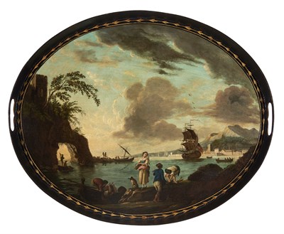 Lot 1107 - George III Tôle-Peinte Tray Early 19th century...