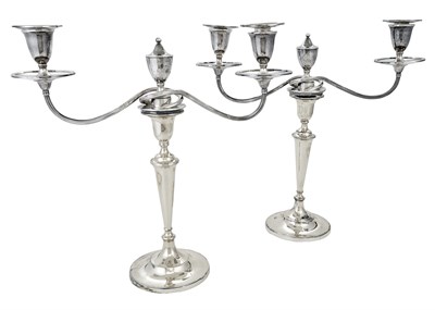 Lot 1021 - Pair of George III Sterling Silver...