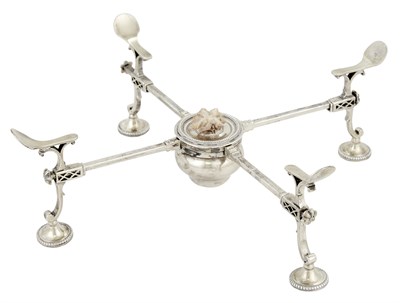Lot 1017 - George III Sterling Silver Dish Cross William...
