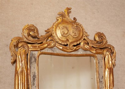 Lot 169 - Louis XV/XVI Style Giltwood Mirror Height 51...