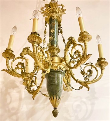Lot 380 - Louis XVI Style Gilt-Metal and Marble...