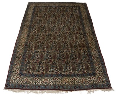 Lot 387 - Qum Wool Rug Central Iran, second half of the...