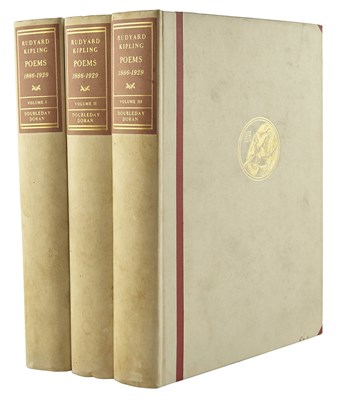 Lot 96 - KIPLING, RUDYARD Poems 1886-1929. Garden City:...