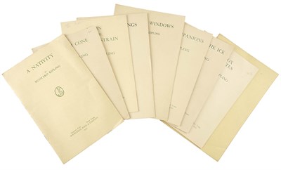 Lot 99 - KIPLING, RUDYARD Group of eleven rare American...