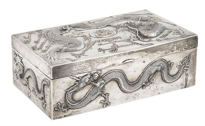 Lot 82 - Chinese Silver Presentation Box with Russian...