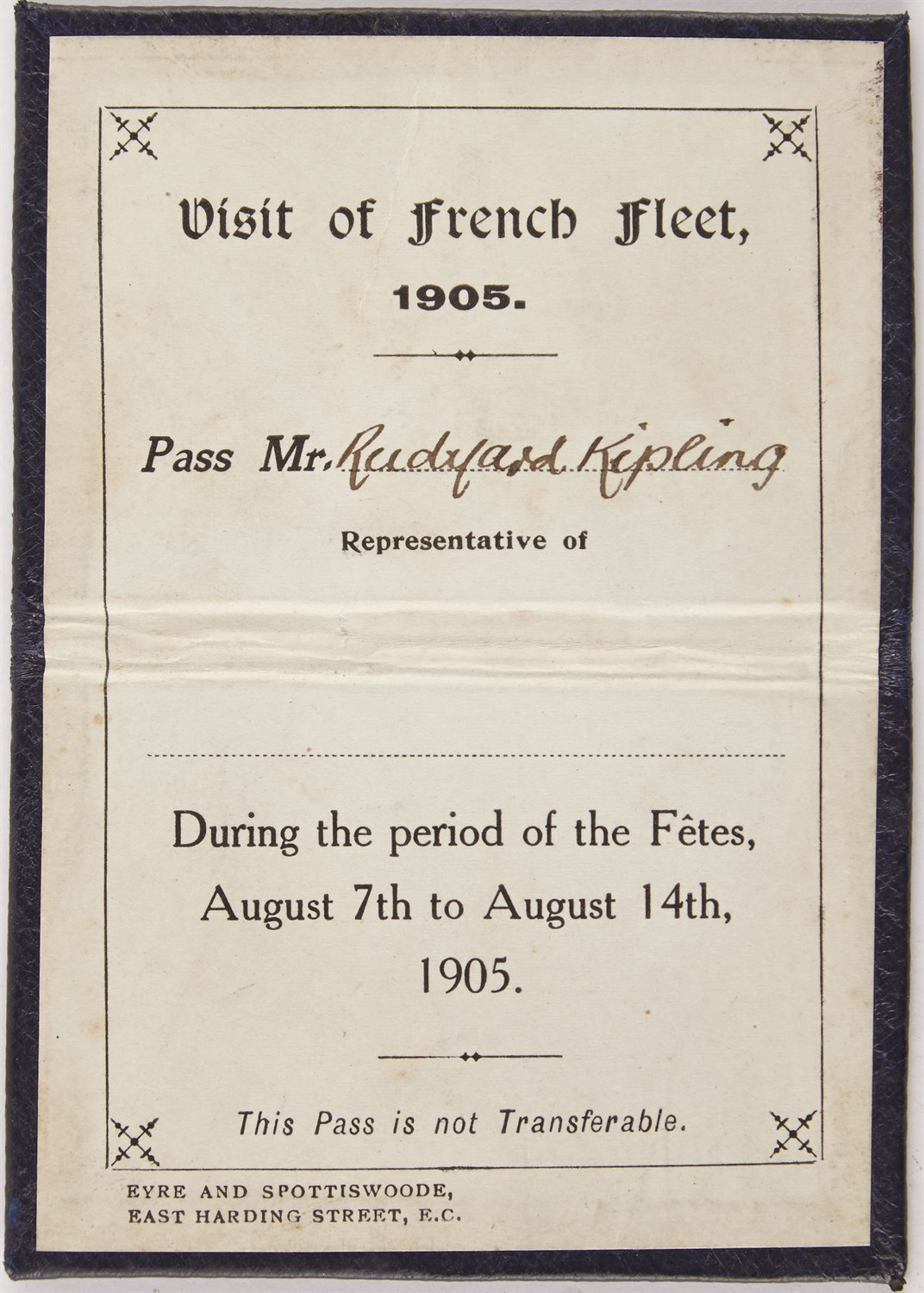 Lot 84 - KIPLING, RUDYARD Group of letters and...