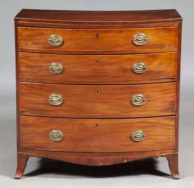Lot 203 - George III Inlaid Mahogany Chest of Drawers...