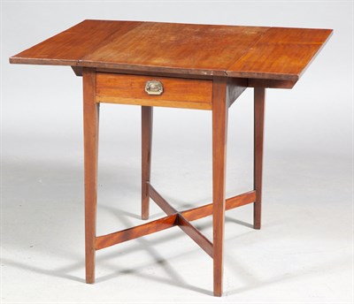 Lot 206 - Federal Mahogany and Fruitwood Drop Leaf Table...