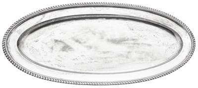 Lot 153 - Russian Silver Serving Tray Maker's mark...