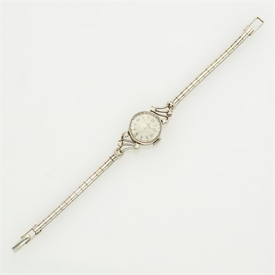 Lot 172 - Omega White Gold and Diamond Wristwatch