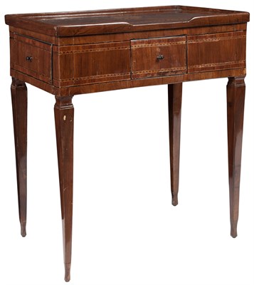 Lot 261 - Italian Neoclassical Walnut and Marquetry...