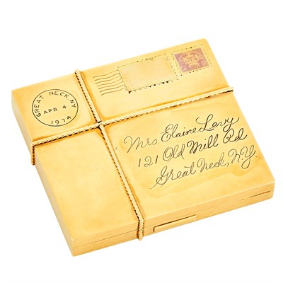Lot 25 - Paul Flato Gold and Enamel Compact