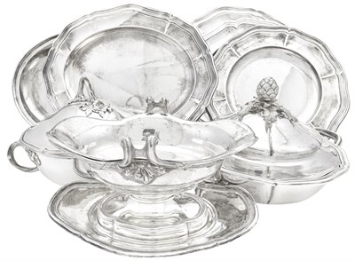 Lot 175 - Odiot Sterling Silver Dinner Service 19th...