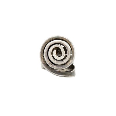Lot 87 - Alexander Calder Silver Spiral Ring