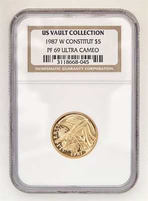 Lot 68 - United States 1987 $5 Constitution NGC Proof...