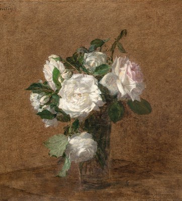 Lot 1008 - Henri Fantin-Latour French, 1836-1904 Roses,...