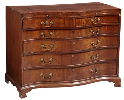 Lot 1113 - George III Mahogany Chest of Drawers Last...