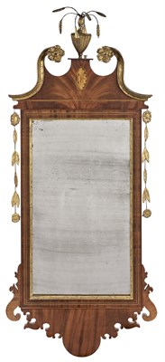 Lot 273 - Federal Inlaid Mahogany and Parcel-Gilt Pier...