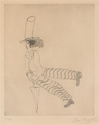 Lot 53 - Marc Chagall (1887-1985) L'HOMME AU PARAPLUIE...