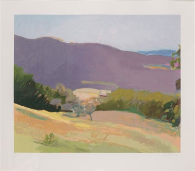 Lot 86 - Wolf Kahn (1927-2020) DOWN IN THE VALLEY Color...