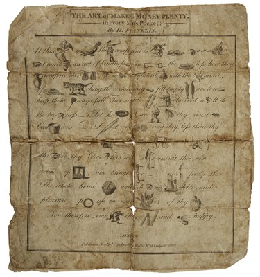 Lot 24 - [FRANKLIN, BENJAMIN-REBUS] The Art of Making...