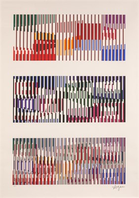 Lot 123 - Yaacov Agam (b. 1928) COMPOSITION Color...