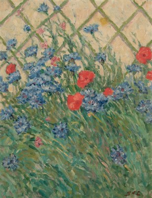 Lot 1059 - Georges d'Espagnat French, 1870-1950 Garden in...