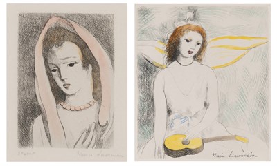 Lot 110 - Marie Laurencin (1883-1956) JEUNE FEMME...