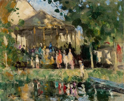 Lot 28 - Pierre Eugene Montezin French, 1874-1946 La...