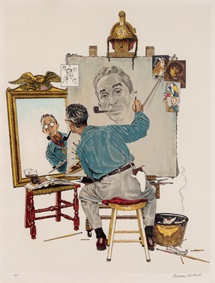 Lot 157 - Norman Rockwell (1894-1978) TRIPLE SELF...