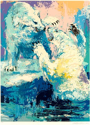 Lot 159 - LeRoy Neiman (1921-2012) POLAR BEARS Color...