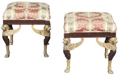 Lot 238 - Pair of Empire Style Mahogany and...