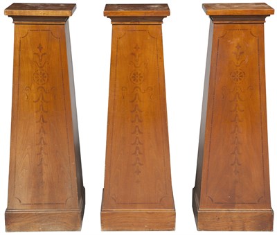 Lot 223 - Set of Three Neoclassical Style Walnut and...