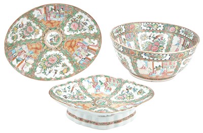 Lot 183 - Group of Canton Rose Medallion Porcelain...