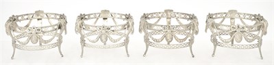 Lot 1037 - Set of Four Victorian Sterling Silver Dessert...