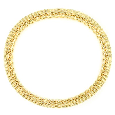 Lot 117 - Tiffany & Co. Gold Mesh Bracelet