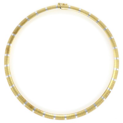 Lot 81 - Two-Color Gold Necklace and Gold Necklace